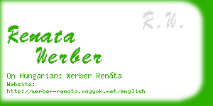 renata werber business card